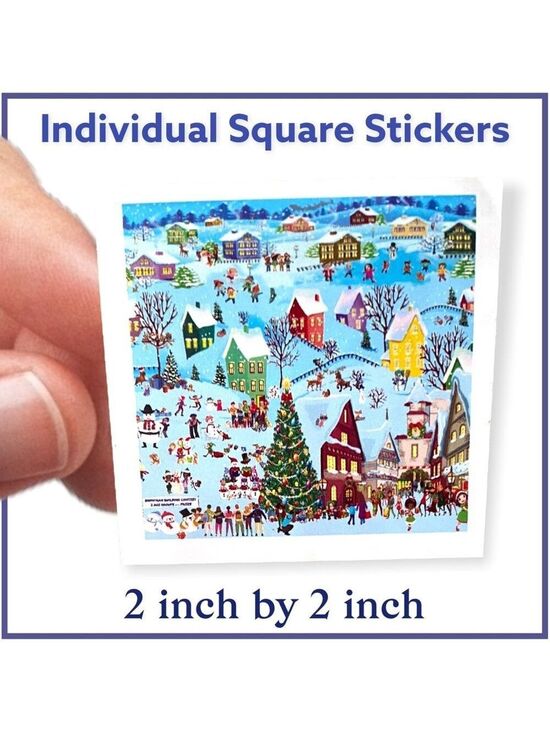 Mailers And More Other - 100 (2x2 Inch) Square Stickers, Christmas, High Gloss, Thank You, PRICE IS FIRM